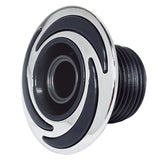 Fixed Jet Extra Small 1 Inch with Body for Bellagio Tubs: Bari, Venezia, Arum C - 3 Brow design, Grey/Silver (11.B1.0235)